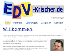Tablet Screenshot of edv-krischer.de